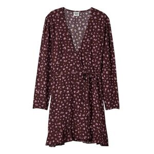 Aritzia Sunday Best Marion Mini Floral Wrap Dress Size S